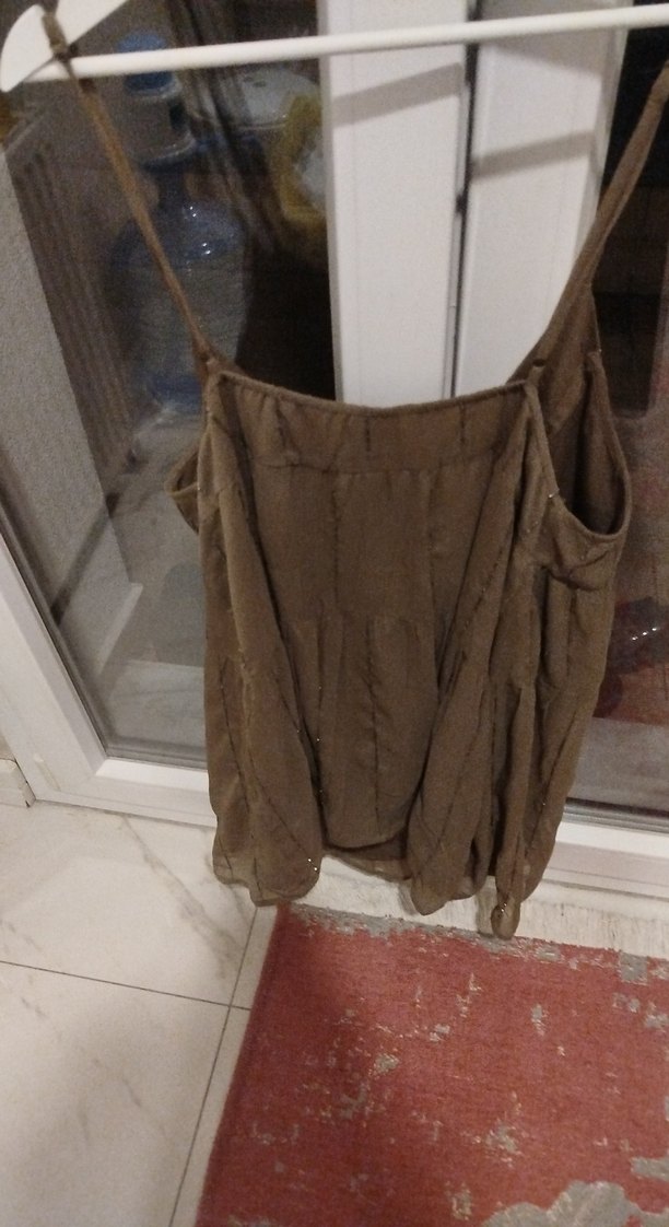 Nakışlı V Yaka Bohem elbise - Görsel 4