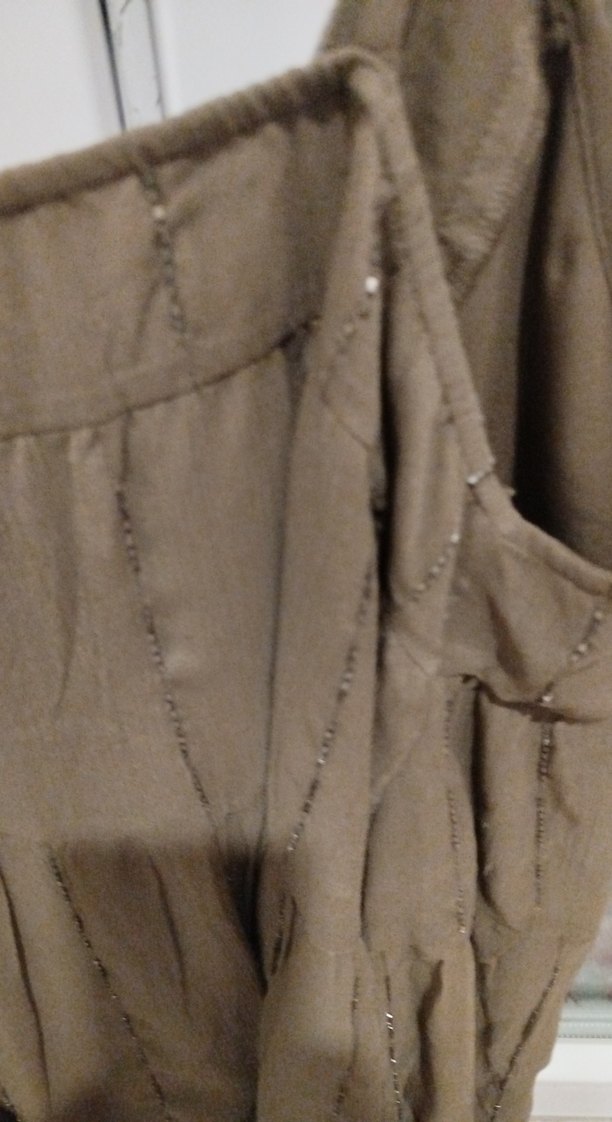 Nakışlı V Yaka Bohem elbise - Görsel 3