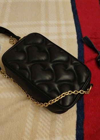 Siyah Deri Kadın Çanta - Gotik Stil - Görsel 4