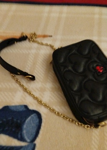 Siyah Deri Kadın Çanta - Gotik Stil - Görsel 3