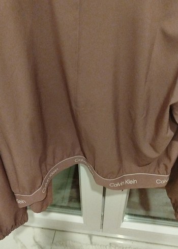 Kadın Bej Midi Ceket, Salaş Kesim, Saten Kumaş - Görsel 3