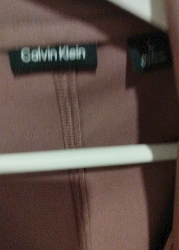 Kadın Bej Midi Ceket, Salaş Kesim, Saten Kumaş - Görsel 2