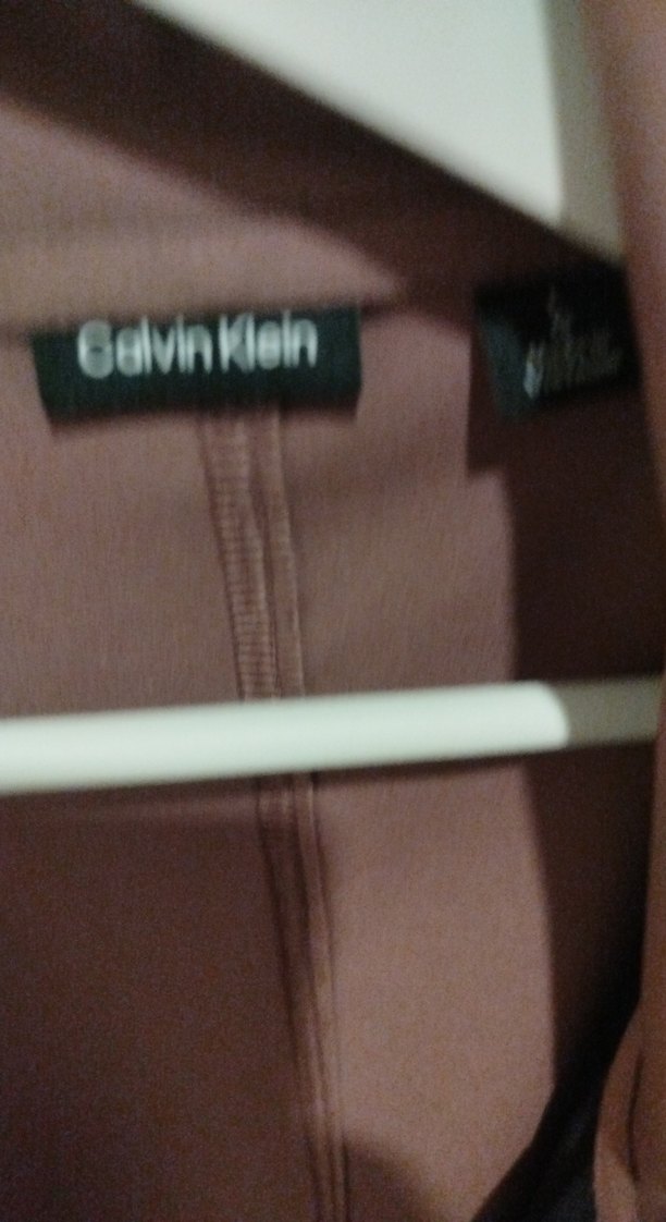 Kadın Bej Midi Ceket, Salaş Kesim, Saten Kumaş - Görsel 2