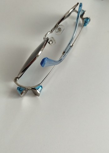 Boncuk Detaylı Mavi Kadın Güneş Gözlüğü orjinal - Görsel 3