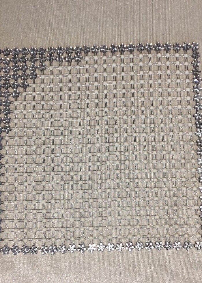 Gümüş i renkli 6'lı kasnak peçete  - Görsel 2