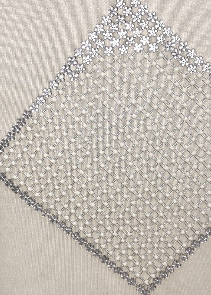 Gümüş i renkli 6'lı kasnak peçete  - Görsel 3