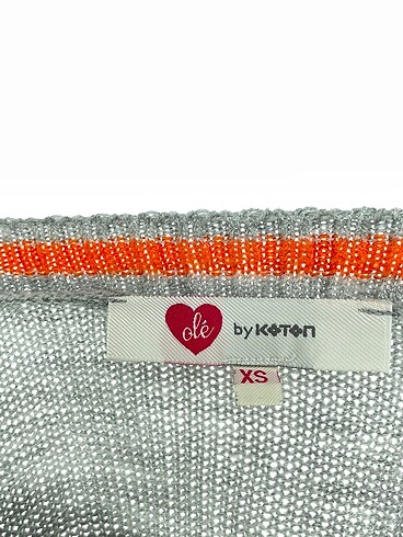 xs Beden gri Renk Koton Kazak / Triko %70 İndirimli.