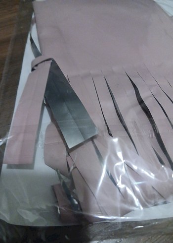 Metalize Masa Örtüsü pembe - Görsel 3