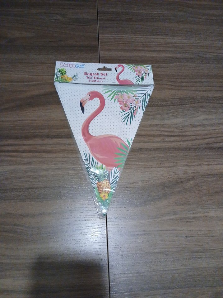 Flamingo Temalı Parti Bayrak Seti - Görsel 2