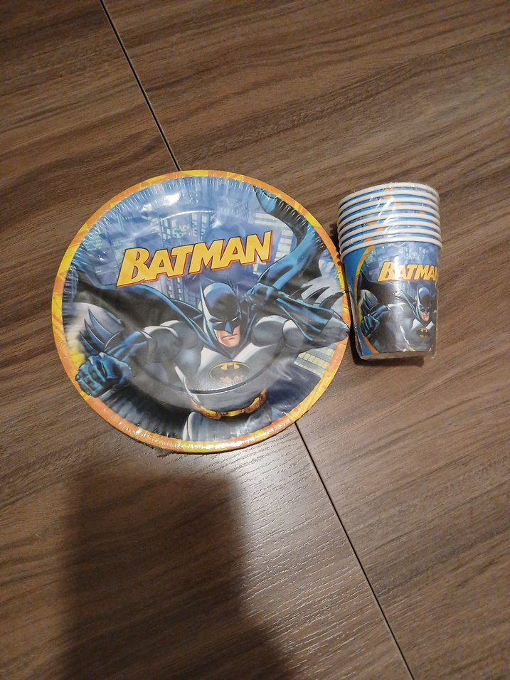 Batman Temalı Parti Tabak ve Bardak Seti - Görsel 4