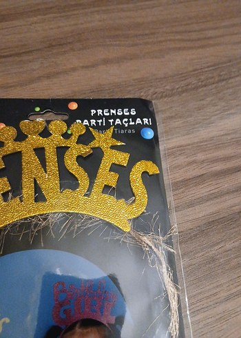 Prenses parti tacı altın - Görsel 3