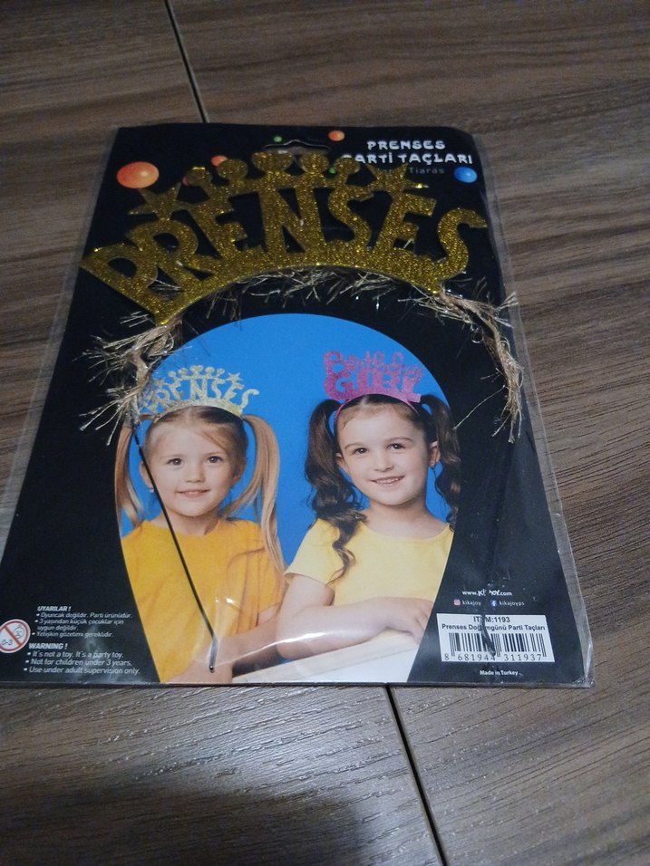 Prenses parti tacı altın - Görsel 5