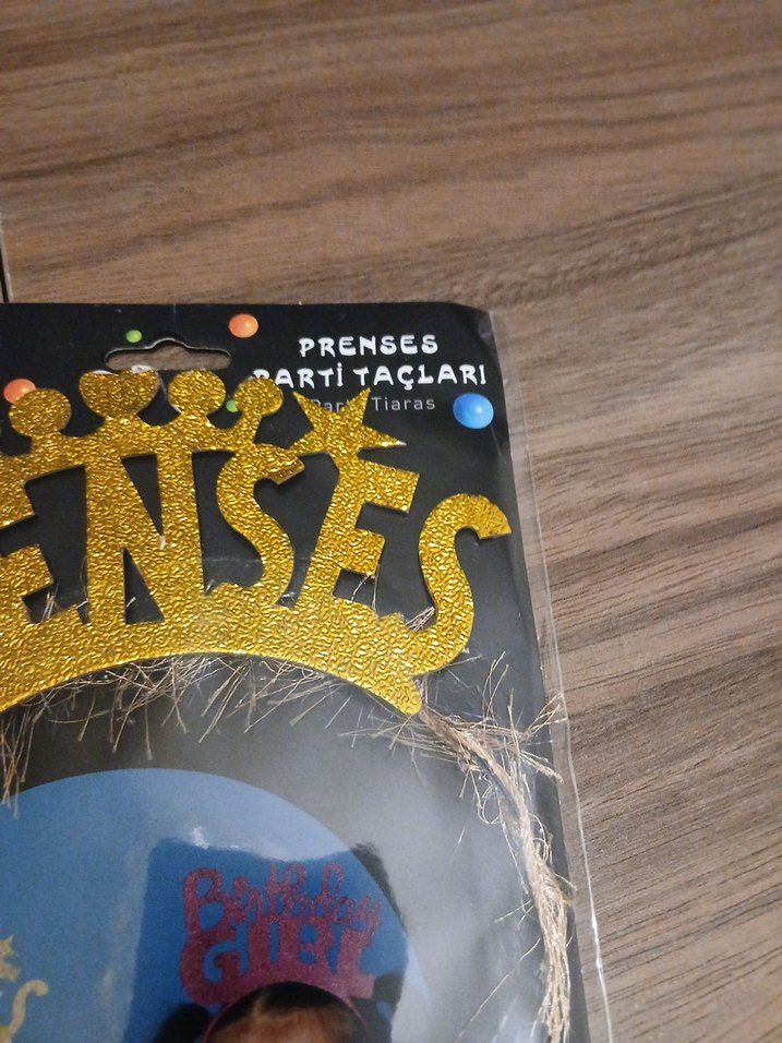 Prenses parti tacı altın - Görsel 3