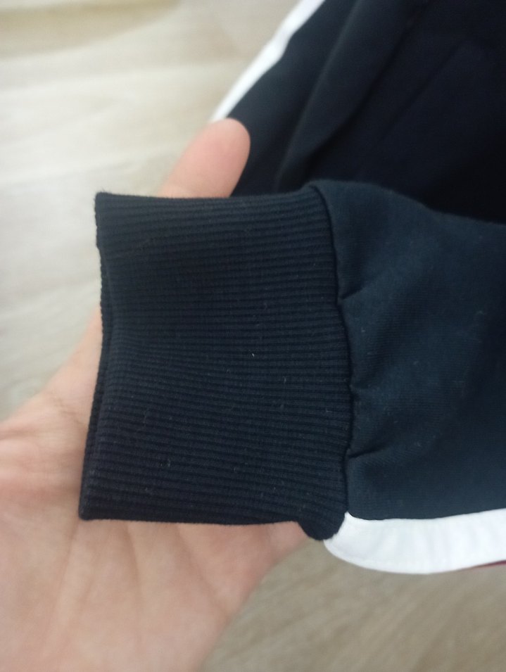 Siyah Fermuarl Sweatshirt düşünür koleji iyi durumda - Görsel 4