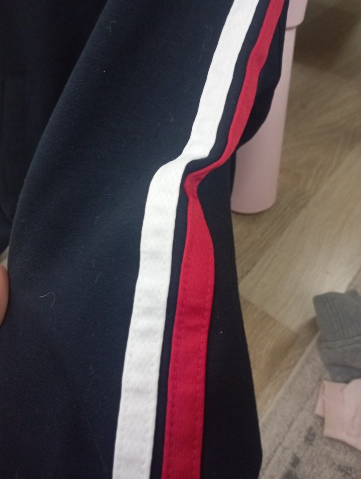 Siyah Fermuarl Sweatshirt düşünür koleji iyi durumda - Görsel 3