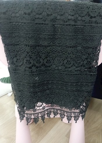 Dantelli Siyah Mini cocuk Bluz - Görsel 3