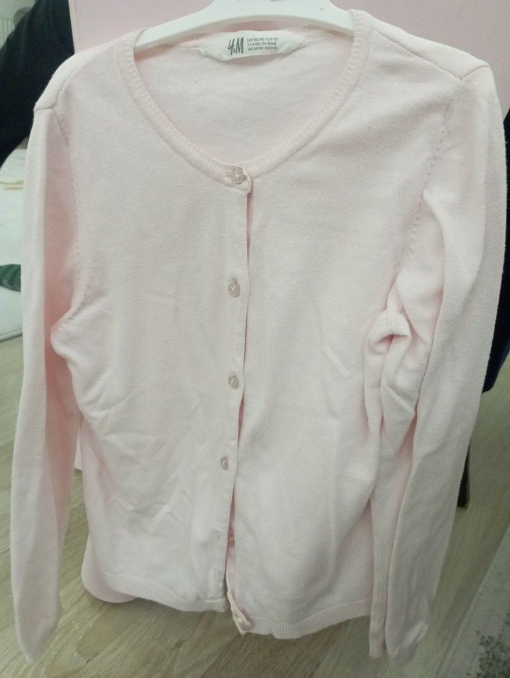 kız çocuk pembe hirka - Görsel 3