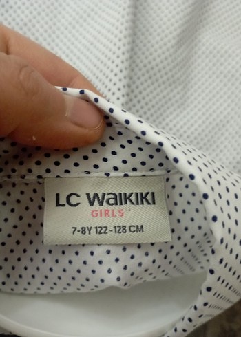 Kız Çocuk Puantiyeli Kısa Kollu Gömlek - Görsel 2