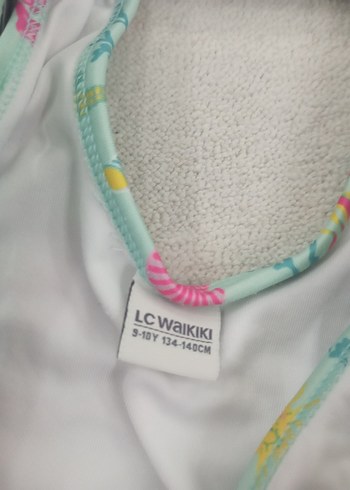 Kız Çocuk Pastel Deniz Desenli Mayo - Görsel 4