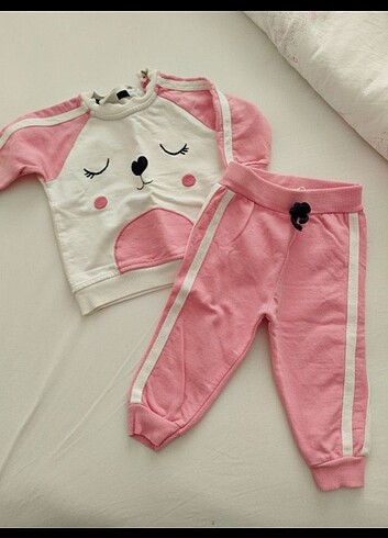 Kız bebek alt üst takım 6-9ay