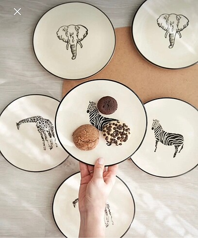 Finehome Jungle 6 parça pasta takımı