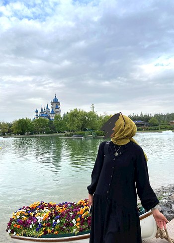 Siyah Kadın Tesettür Elbise
