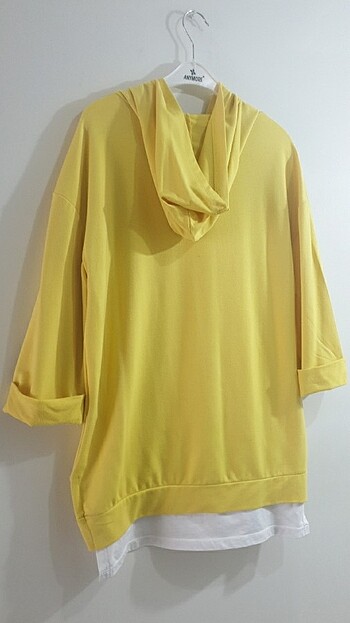 l Beden sarı Renk Sweat kapişonlu 