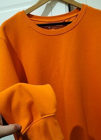 xxl Beden turuncu Renk Sweatshirt