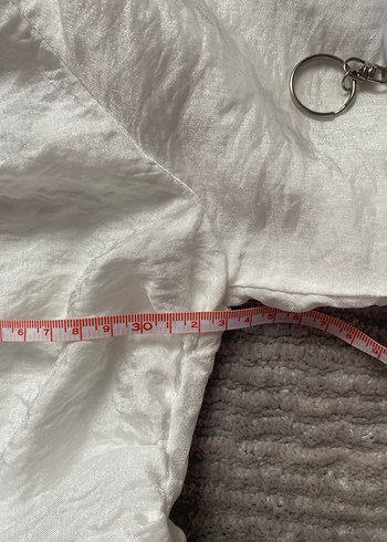 Beyaz Bambu Midi Bohem Elbise - Görsel 6