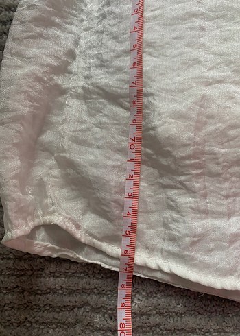 Beyaz Bambu Midi Bohem Elbise - Görsel 4