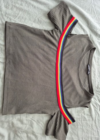 Topshow Haki Kısa Kollu Tshirt