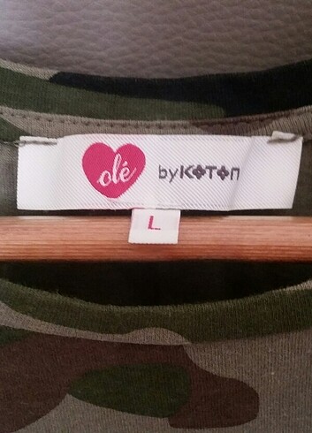 l Beden haki Renk Koton Tshirt