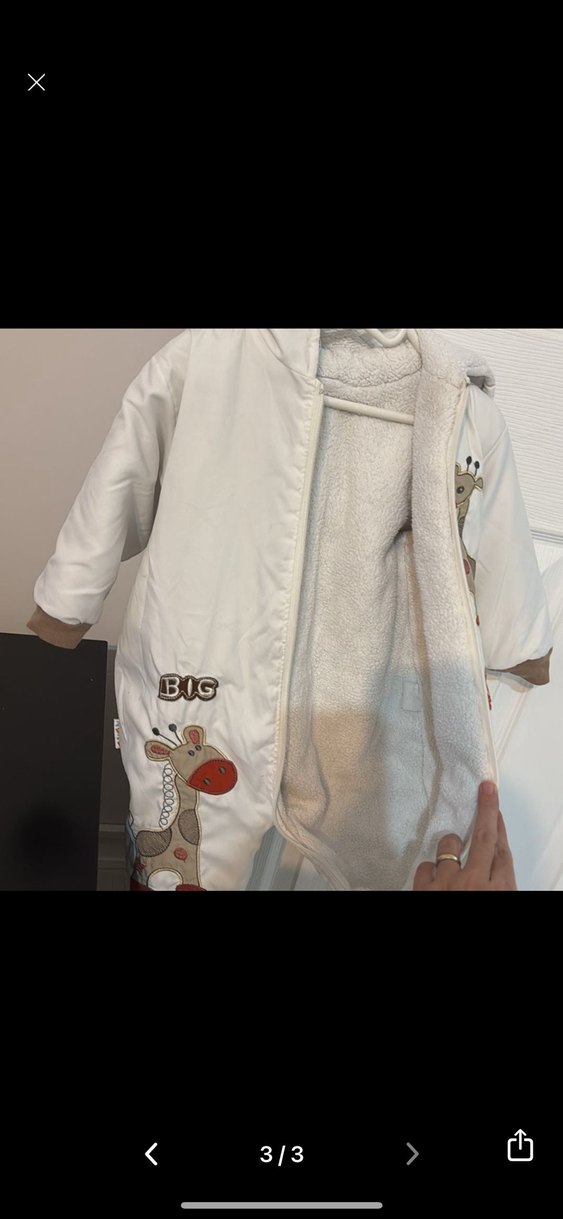 Beyaz Fermuarlı Tulum - Görsel 2