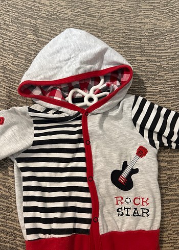 Erkek Çocuk Rock Punk Kapüşonlu Sweatshirt - Görsel 2