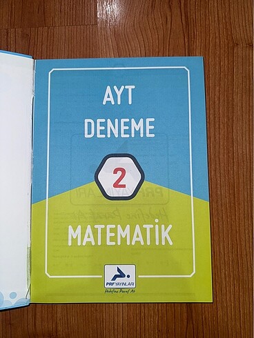  PARAF YAYINLARI AYT MATEMATİK VİDEO ÇÖZÜMLÜ 15 DENEME FÖY