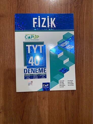 Çap Yayınları Tyt Fizik 40?lı Deneme