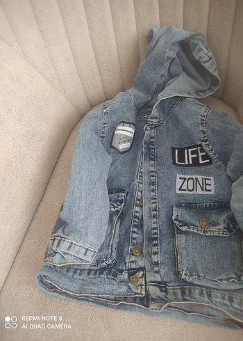Düğmeli Mavi Denim Ceket