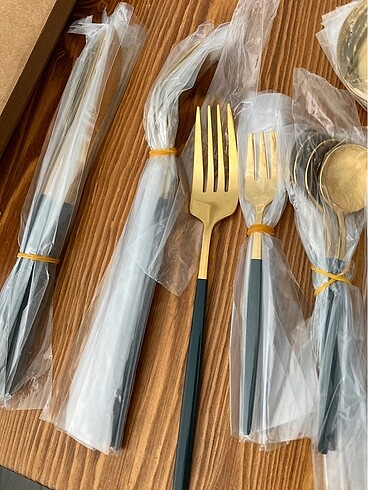 Beden Gold çelik kaşık bıçak seti 30 adet 6 kişilik