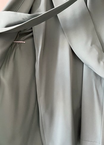 38 Beden turkuaz Renk Uzun Boy 3 lü takım (uzun kimono,kısa kol içlik ve pantolon)