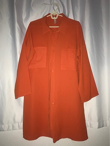 xl Beden Turuncu gömlek tunik 85 cm