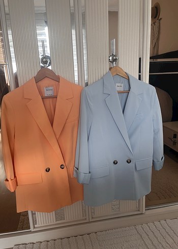 Düğmeli Notch Yaka Kadın Blazer