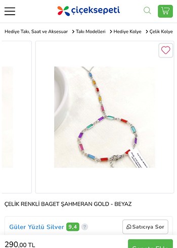 Accessorize  Celik Renkli Baguet Sahmeran Bileklik