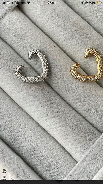 Çelik silver earcuff
