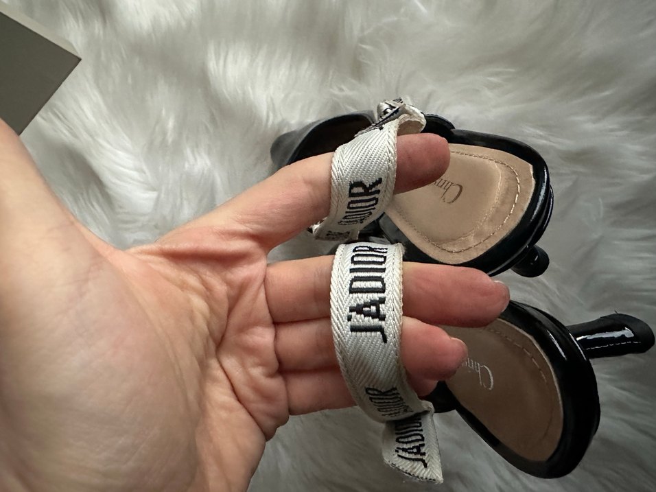 Siyah Parlak Kürklü Stiletto Topuklu Ayakkabı - Görsel 3