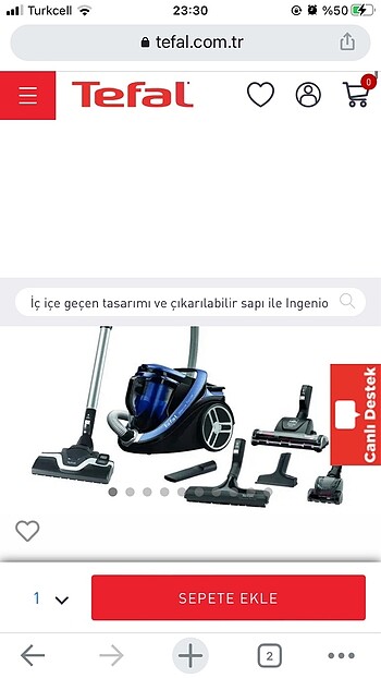 Tefal süpürge