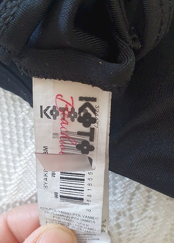 Siyah VOYAGE Baskılı Strappy Mayo - Görsel 4