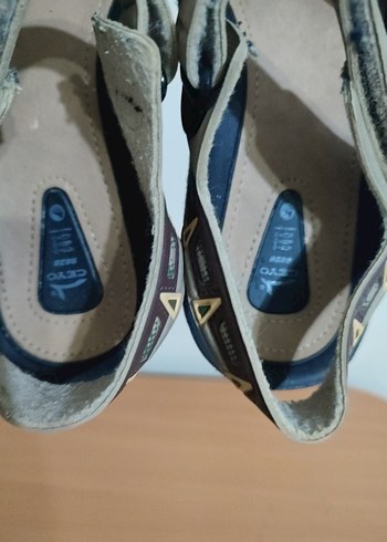 ceyo bej Erkek Çocuk Tokalı Günlük Sandalet - Görsel 6