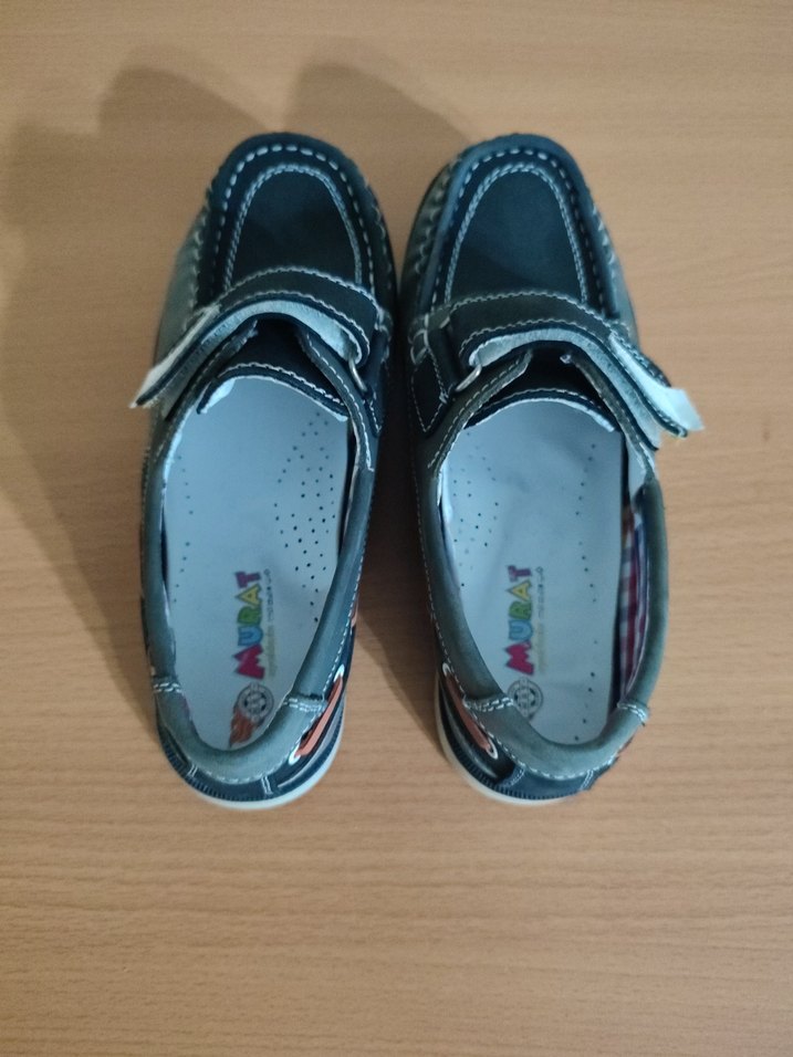 Erkek Çocuk Gri-Kahverengi Tokalı Günlük Ayakkabı - Görsel 4