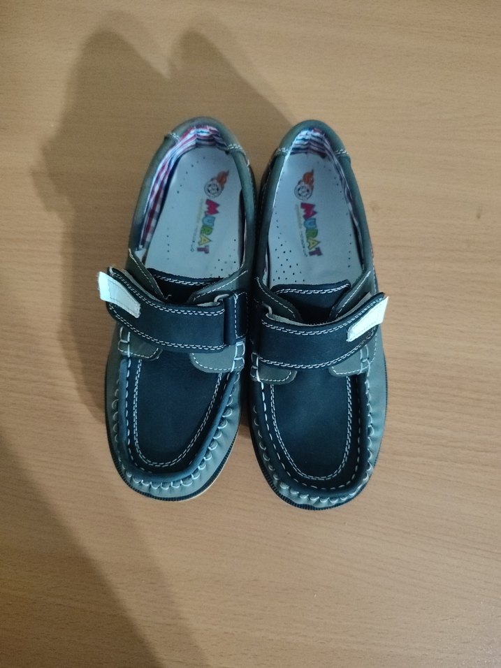 Erkek Çocuk Gri-Kahverengi Tokalı Günlük Ayakkabı - Görsel 2