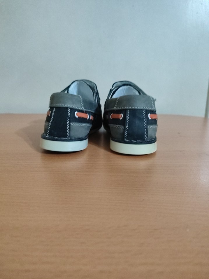 Erkek Çocuk Gri-Kahverengi Tokalı Günlük Ayakkabı - Görsel 3